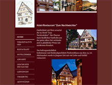 Tablet Screenshot of hotelrestaurant-nachtwaechter.de